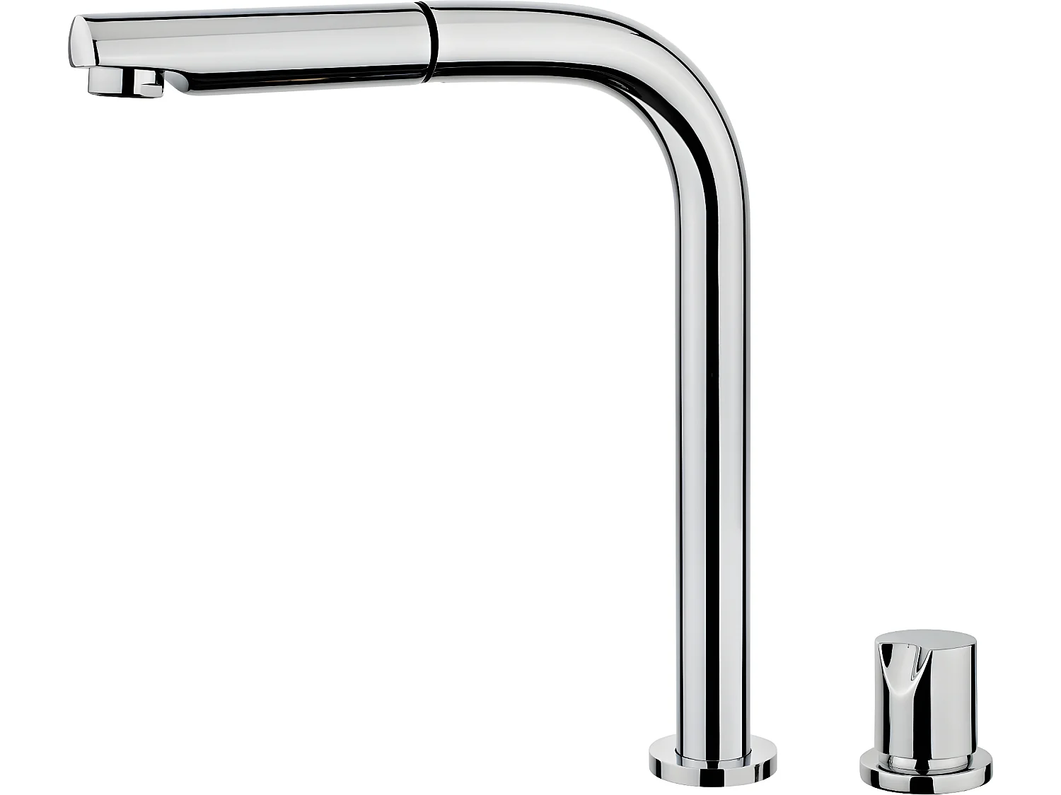 Magic mitigeur évier chromé escamotable extractible 2 trous 'spécial fenêtre' - Essebagno