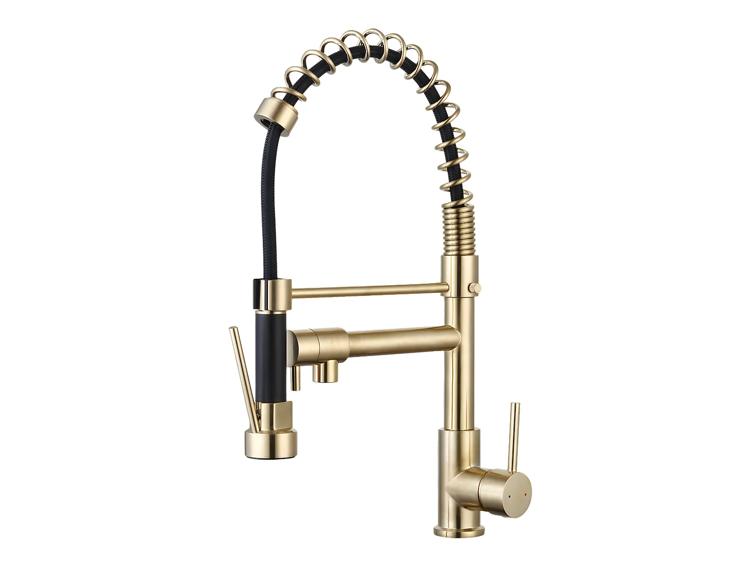 Big Pro mitigeur évier à douchette mobile or - Essebagno