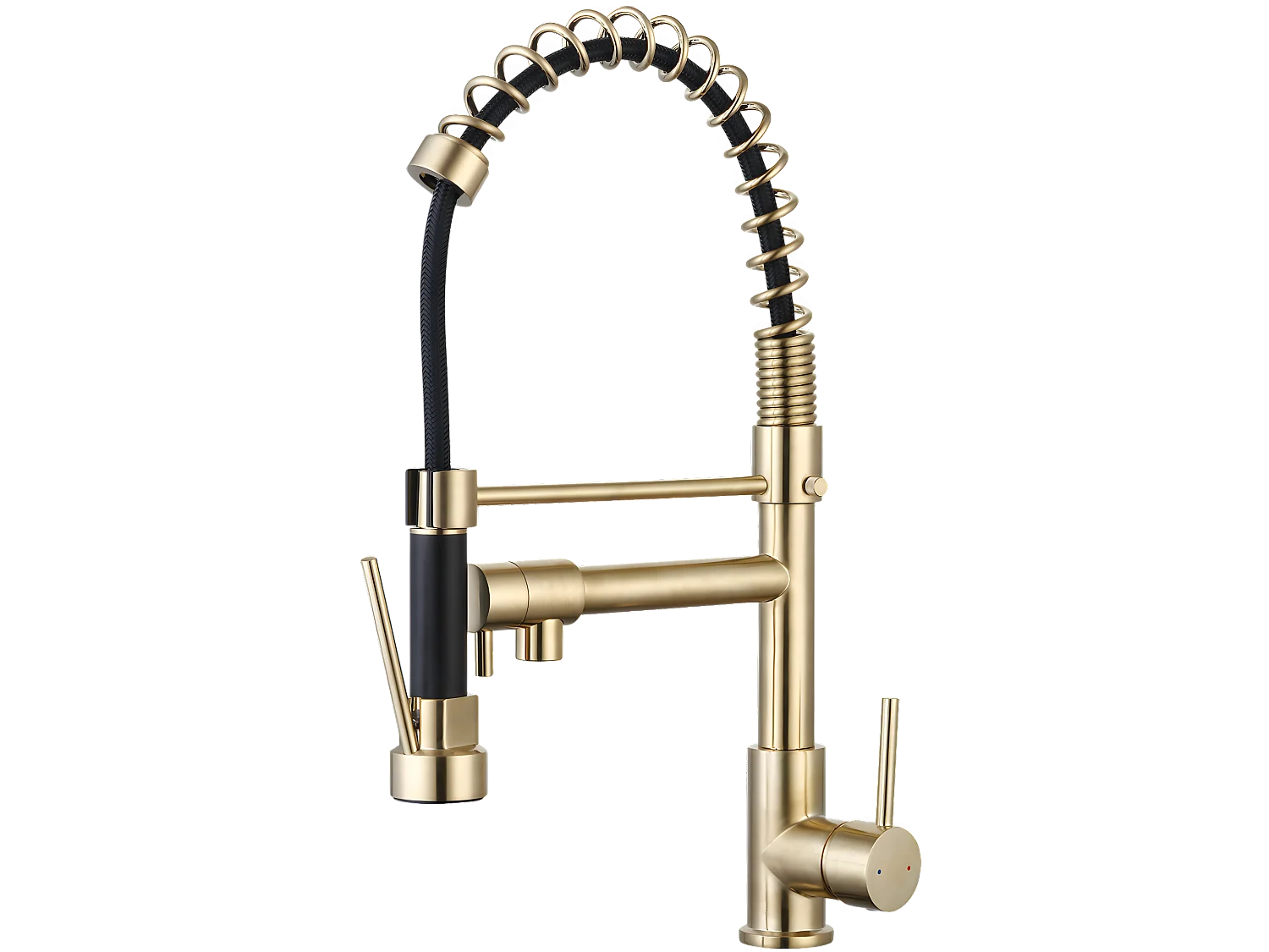 Big Pro mitigeur évier à douchette mobile or - Essebagno