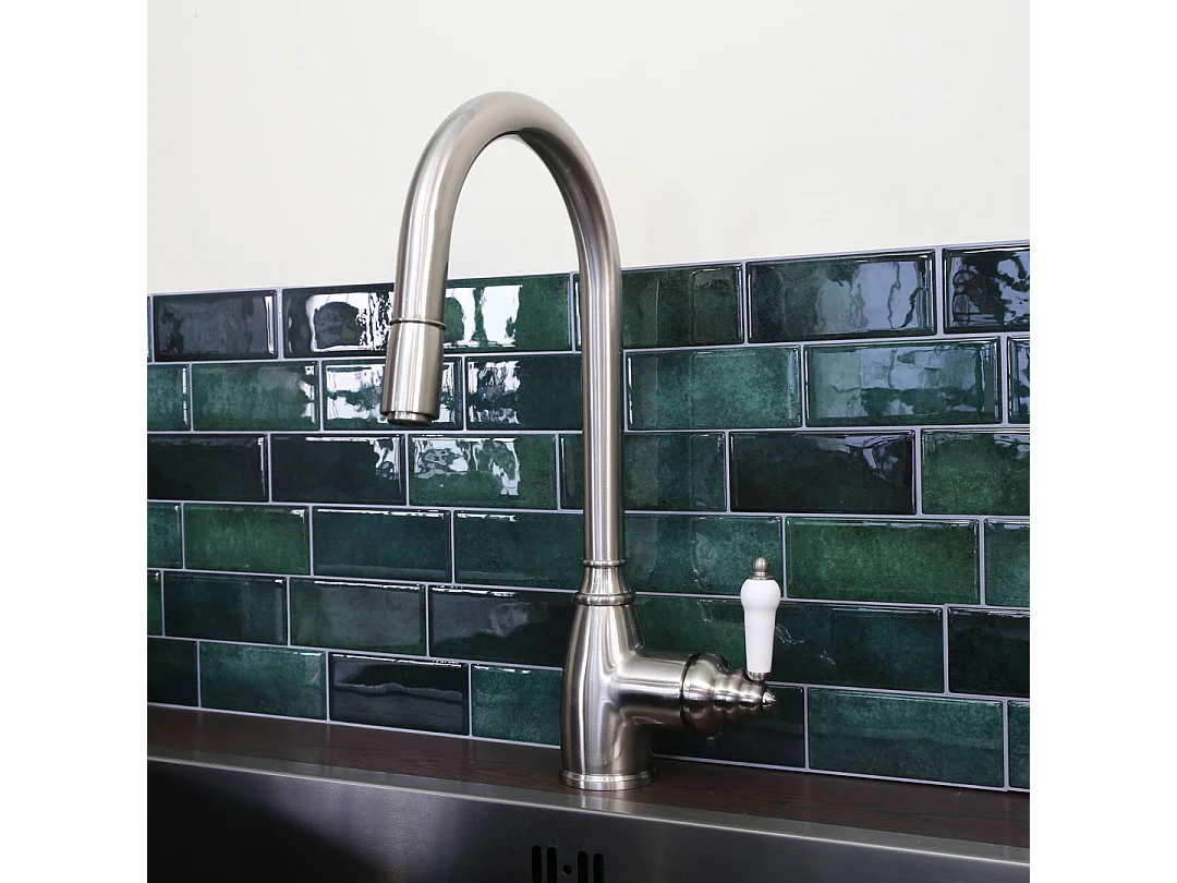 Ascott mitigeur évier à douchette extractible façon inox - Essebagno