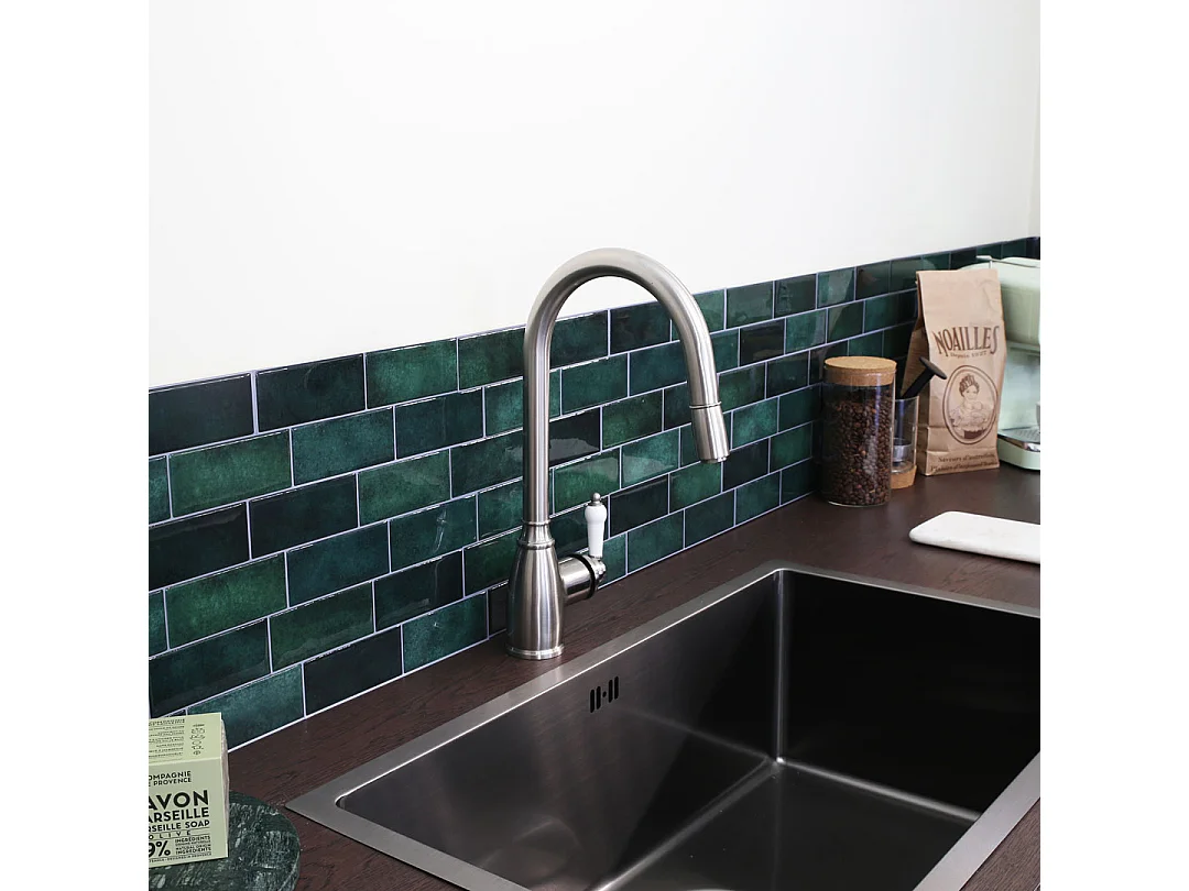 Ascott mitigeur évier à douchette extractible façon inox - Essebagno