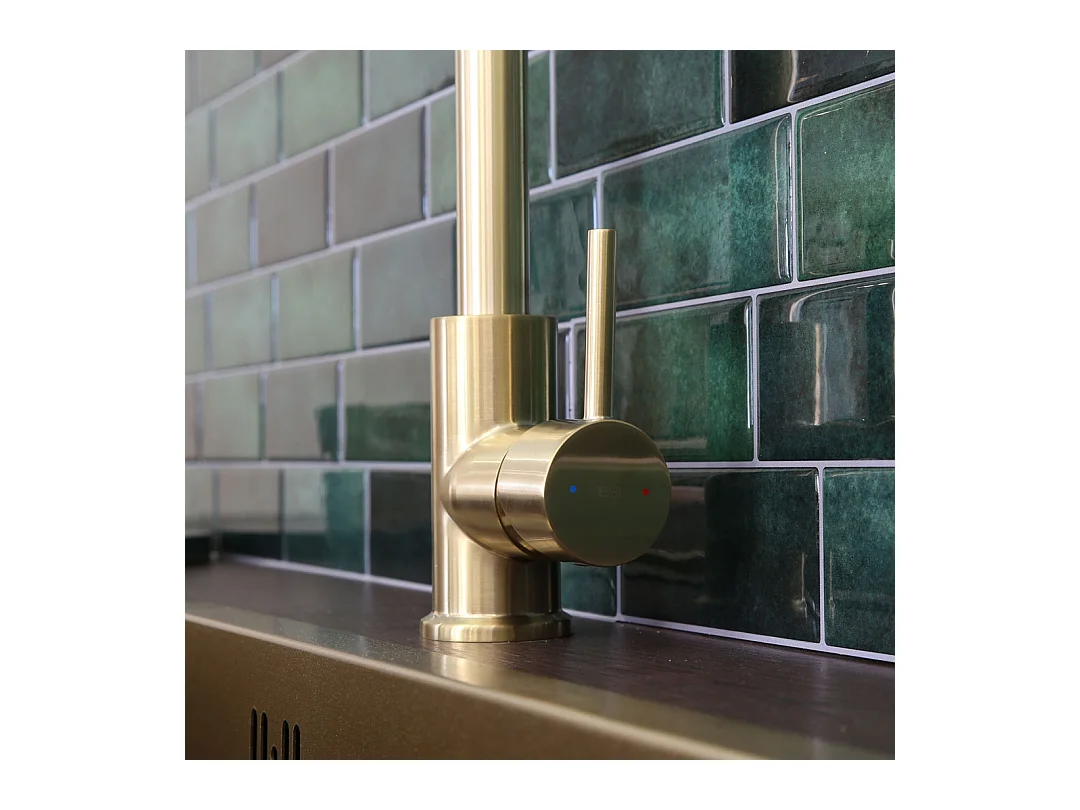 Kiwo mitigeur évier or brossé - Essebagno