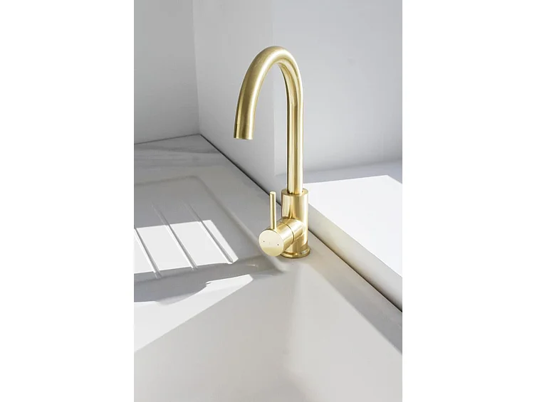 Kiwo mitigeur évier or brossé - Essebagno