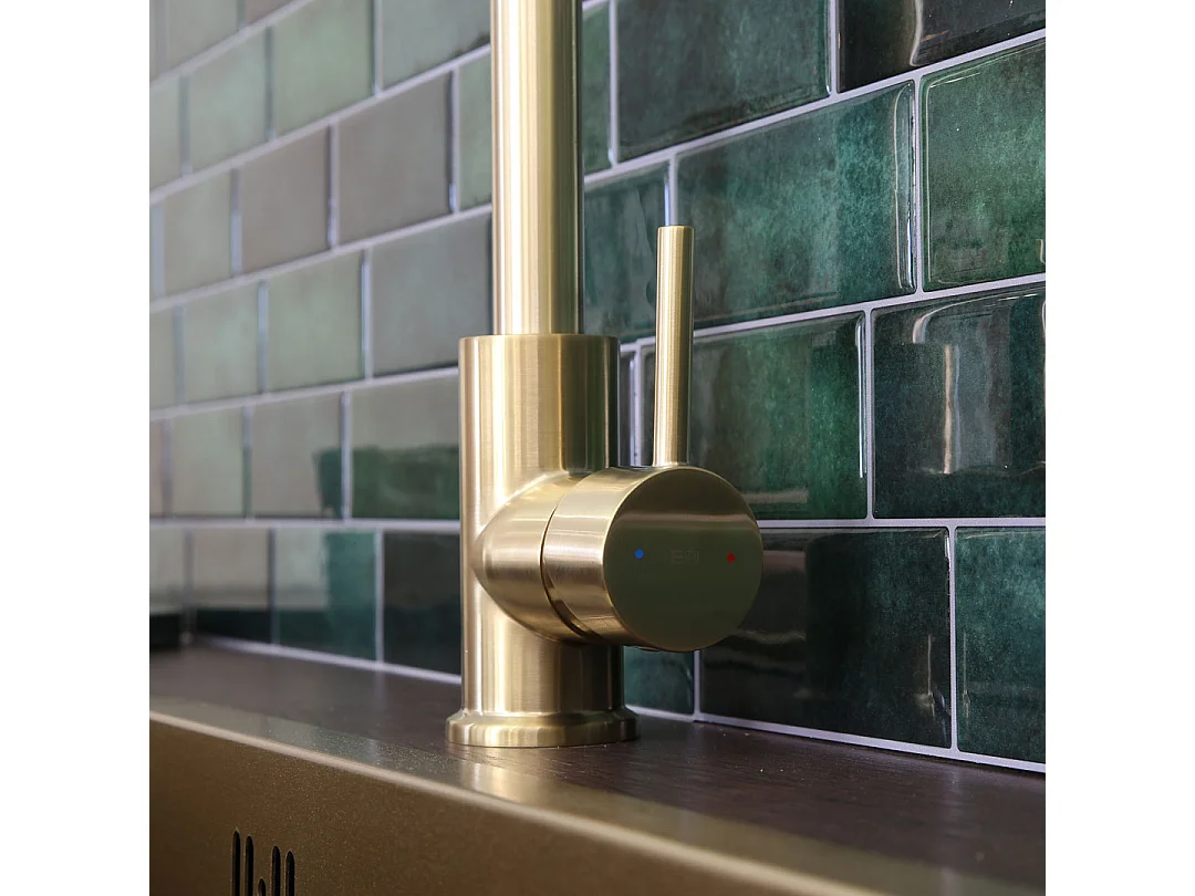 Kiwo mitigeur évier or brossé - Essebagno