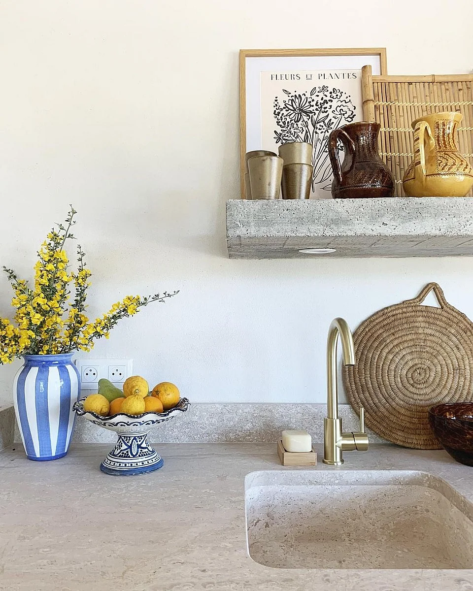 Kiwo mitigeur évier or brossé - Essebagno