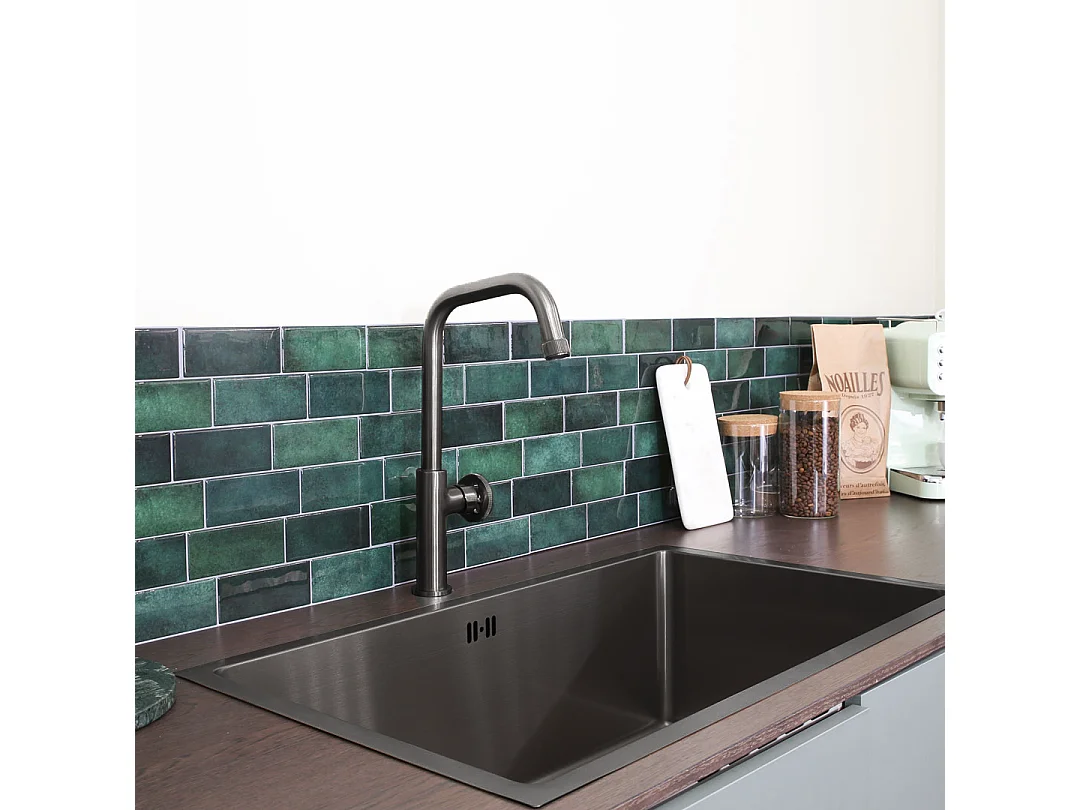 Indus Spültischmischer gun metal Essebagno