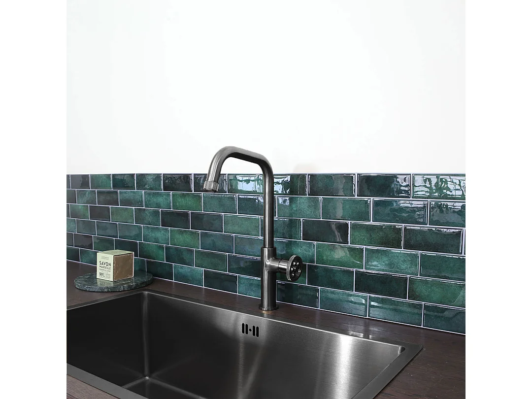 Indus Spültischmischer gun metal Essebagno