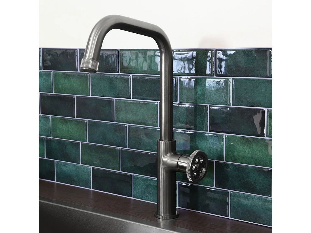 Indus mitigeur évier gris gun métal - Essebagno