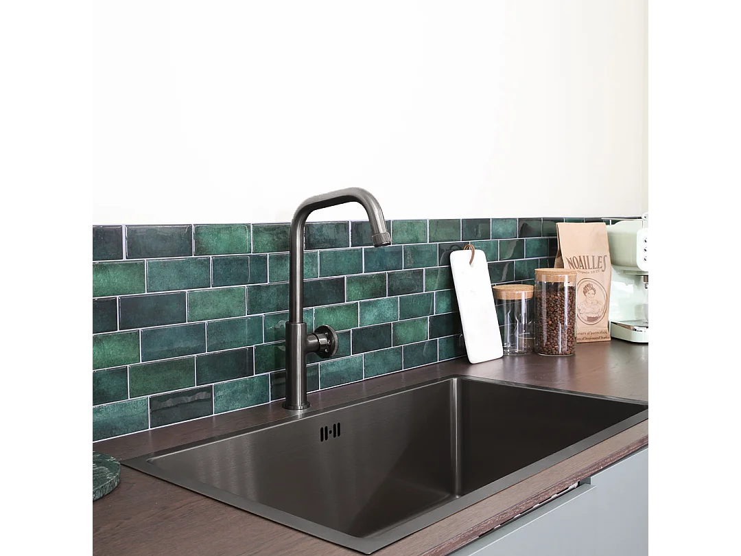 Indus Spültischmischer gun metal Essebagno