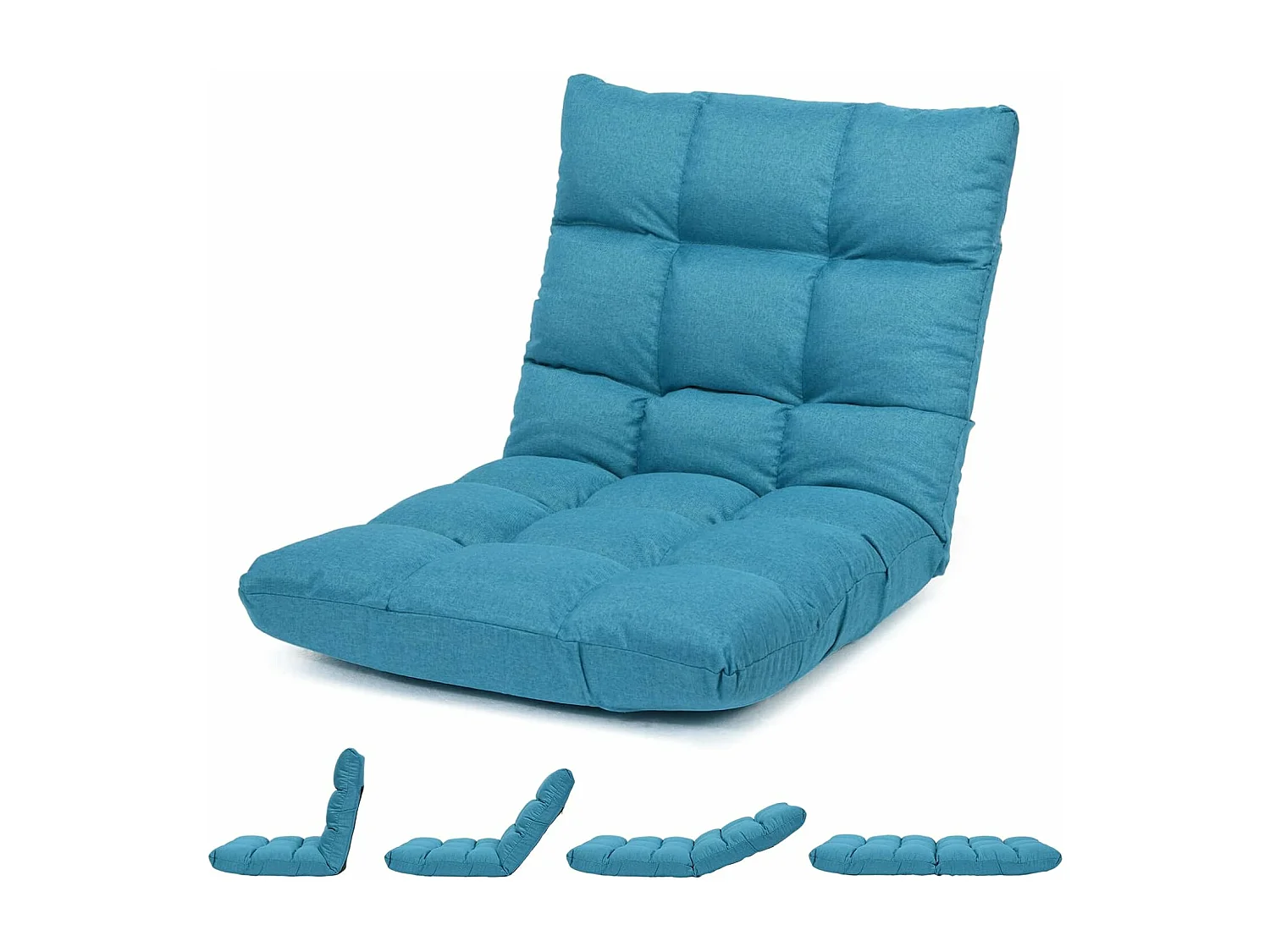 Canapé Paresseux Tatami Pliable Chaise de Plancher Coussin de Chaise de Lit Siège de Sol pour Maison, Bureau 105 x 57 x 15 CM