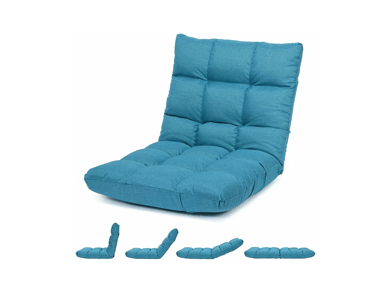 Canapé Paresseux Tatami Pliable Chaise de Plancher Coussin de Chaise de Lit Siège de Sol pour Maison, Bureau 105 x 57 x 15 CM