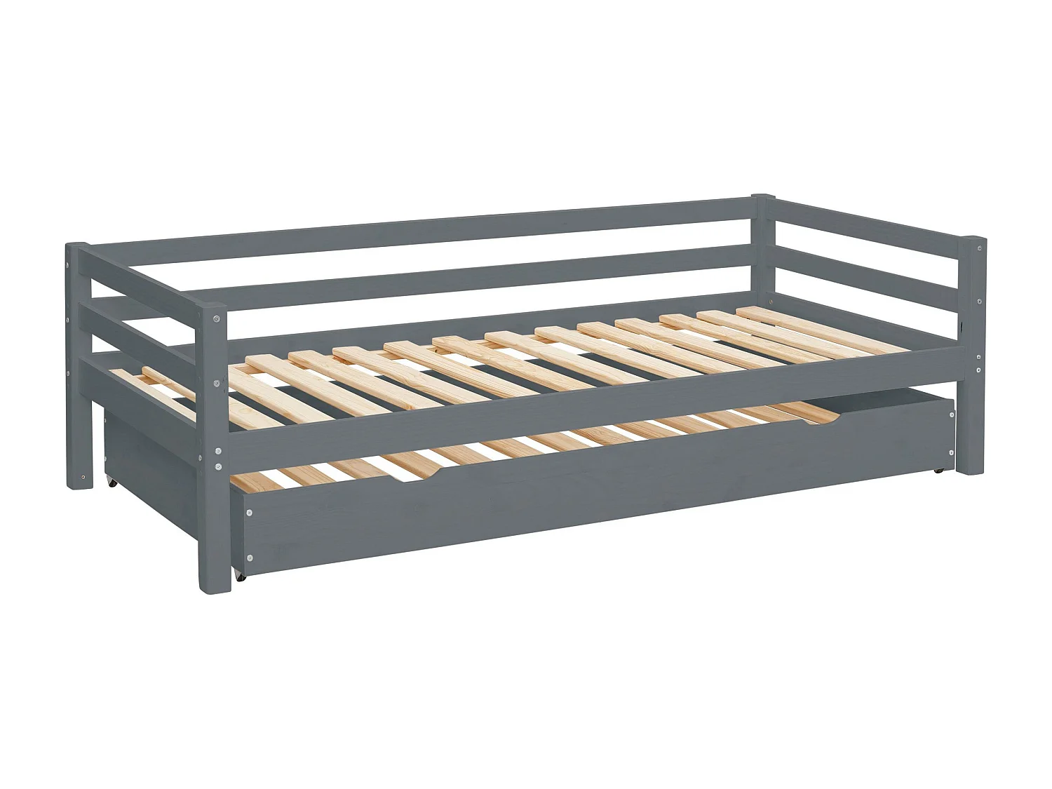 Alpi|Canapé avec tiroir en pin gris 90x200