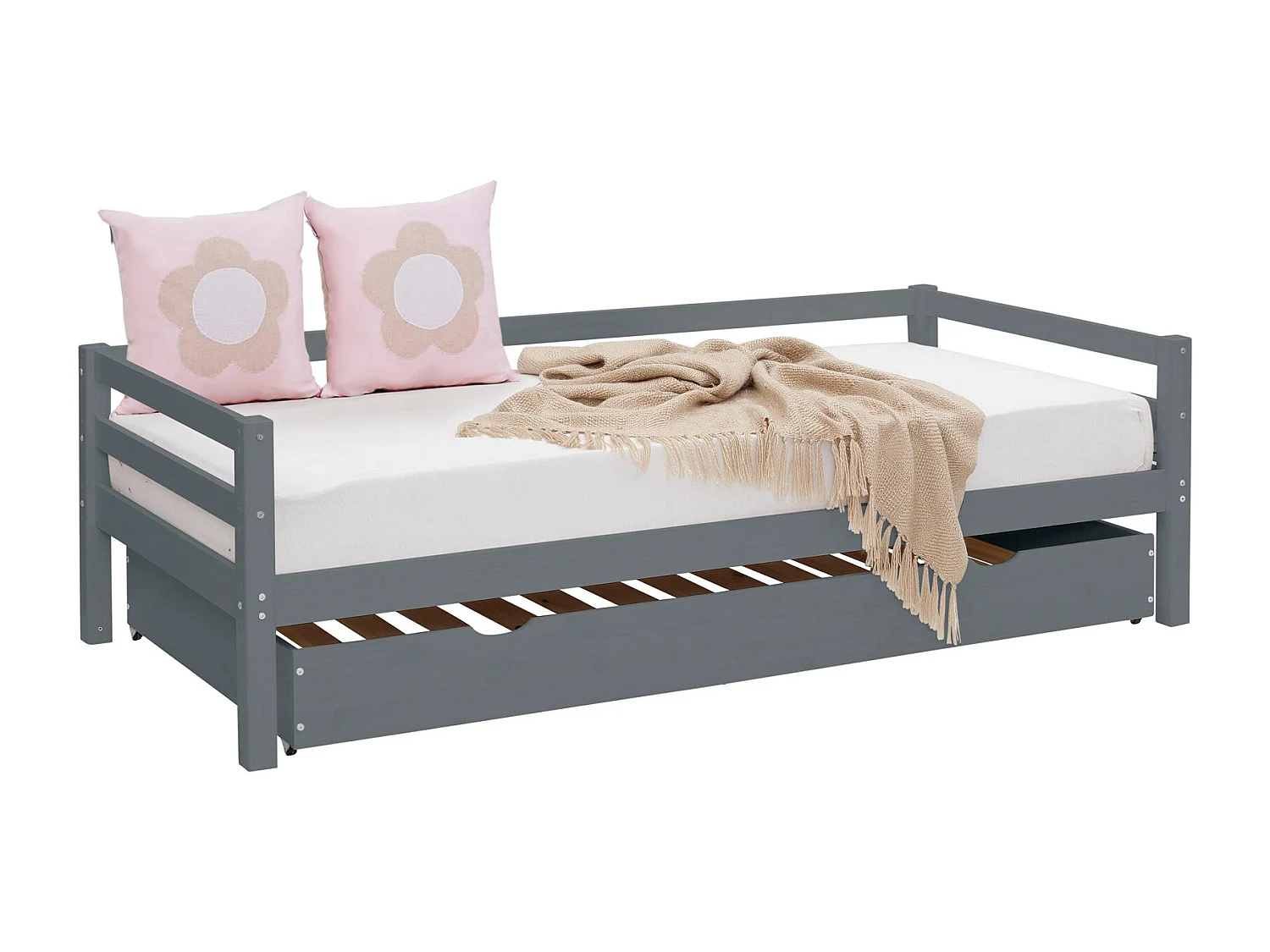 Alpi slaapbank met lade 90 grijs