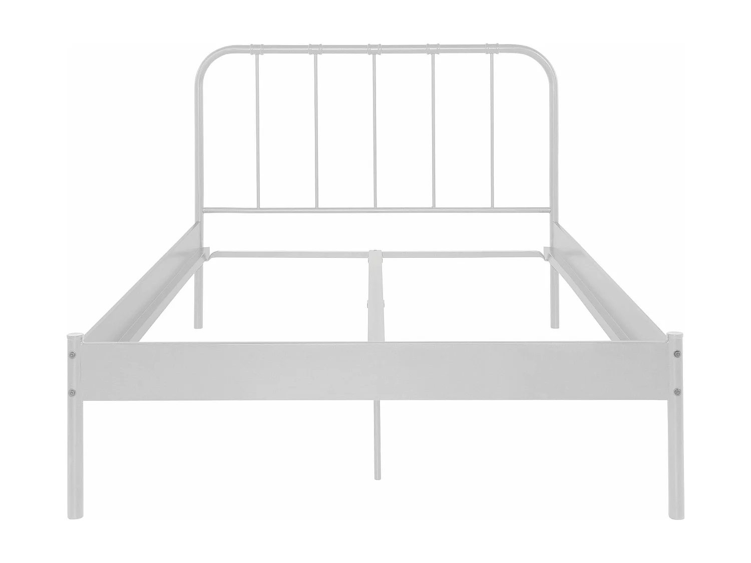 Letto Aaron 140 Bianco Metallo