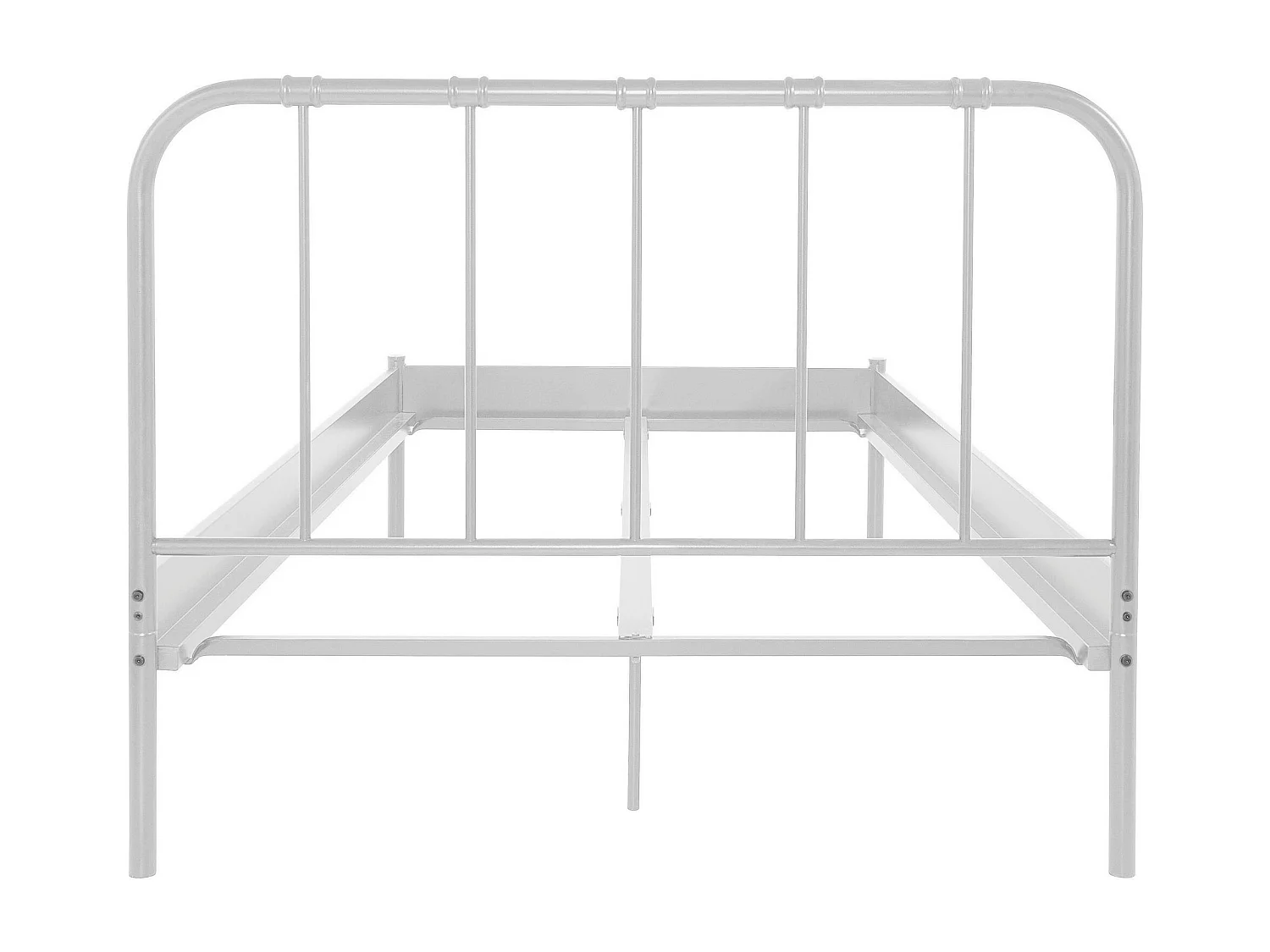 Letto Aaron 140 Bianco Metallo