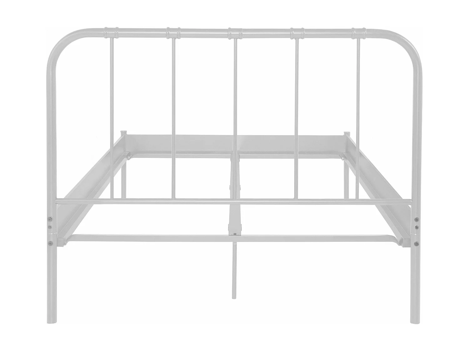 Letto Aaron 140 Bianco Metallo