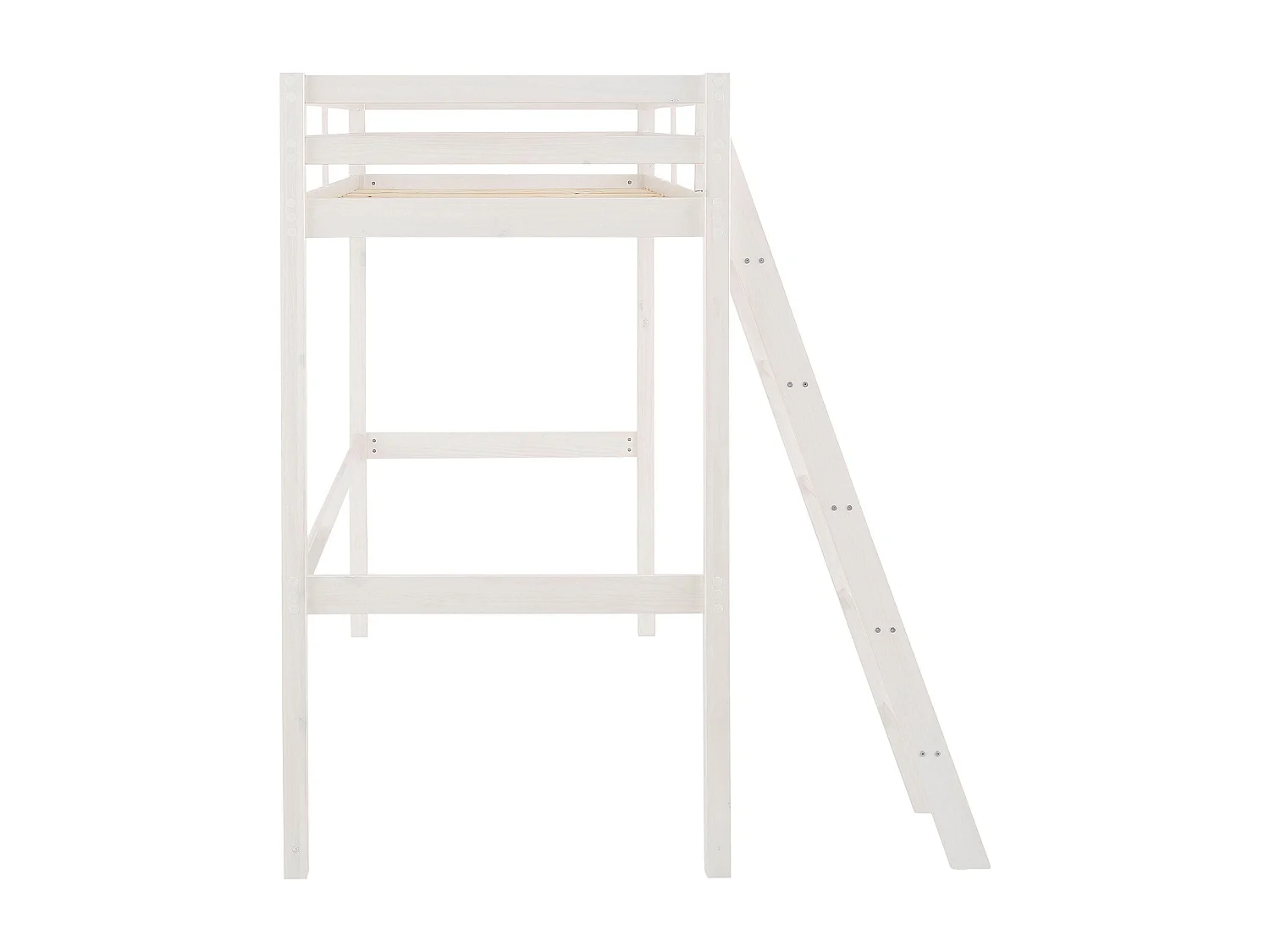 Letto Alto Alpi2 Bianco