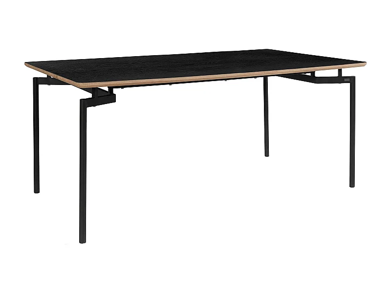 Aldo|Table de salle à manger 180 cm Noir