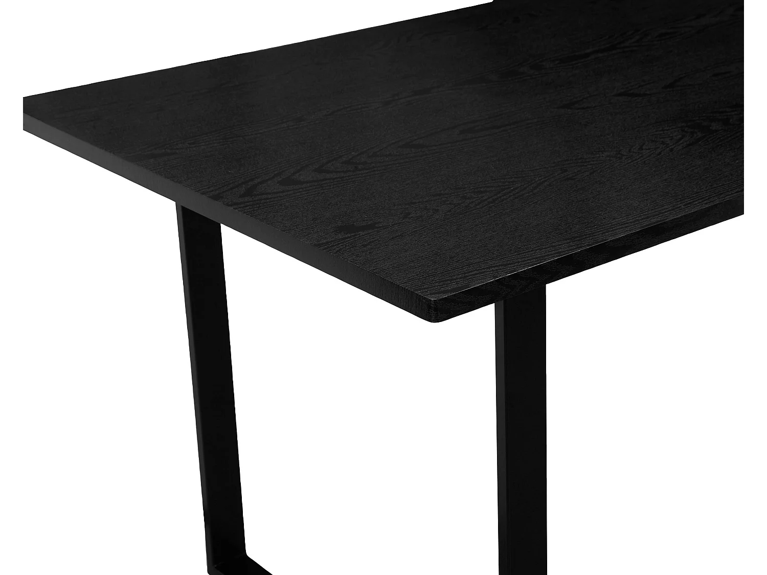 Silas | Mesa de Jantar 180 cm 8 lugares em Preto