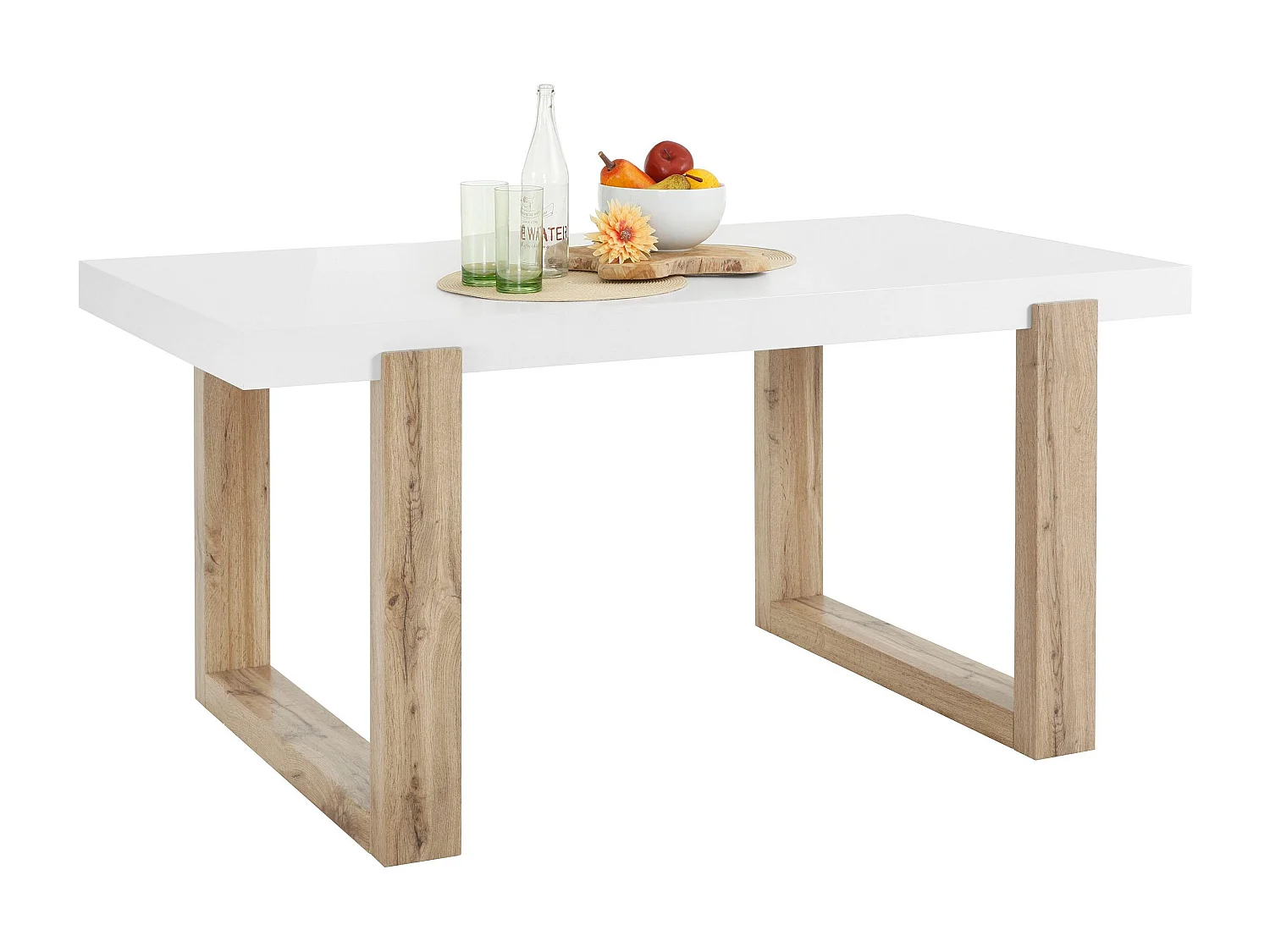 Solid|Table à manger en chêne blanc 8 personnes L160