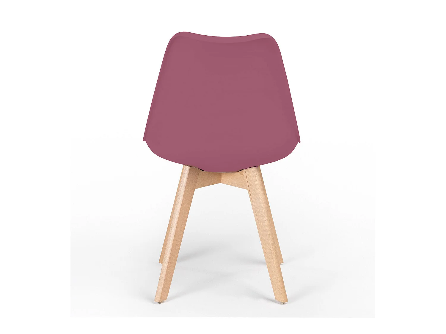 WeHome - Lot de 4 chaises d'intérieur Candice, design bordeaux moderne