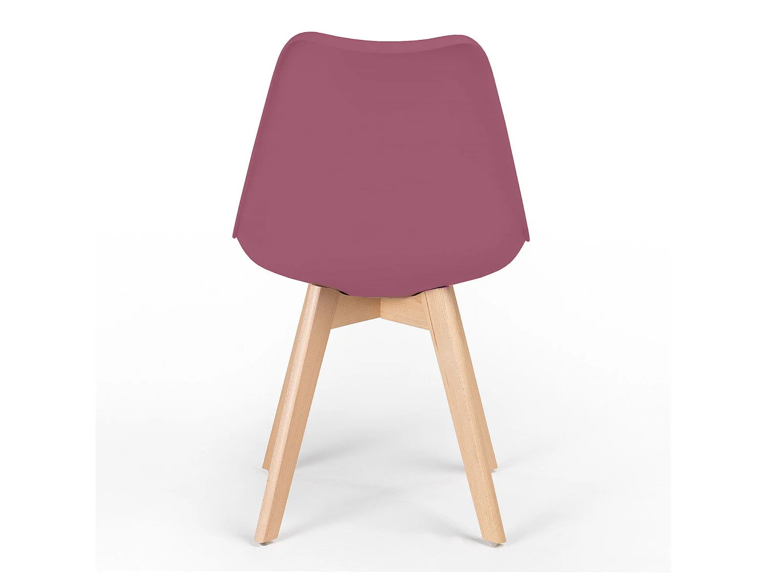 WeHome - Set van 4 Candice binnenstoelen, modern bordeauxrood design