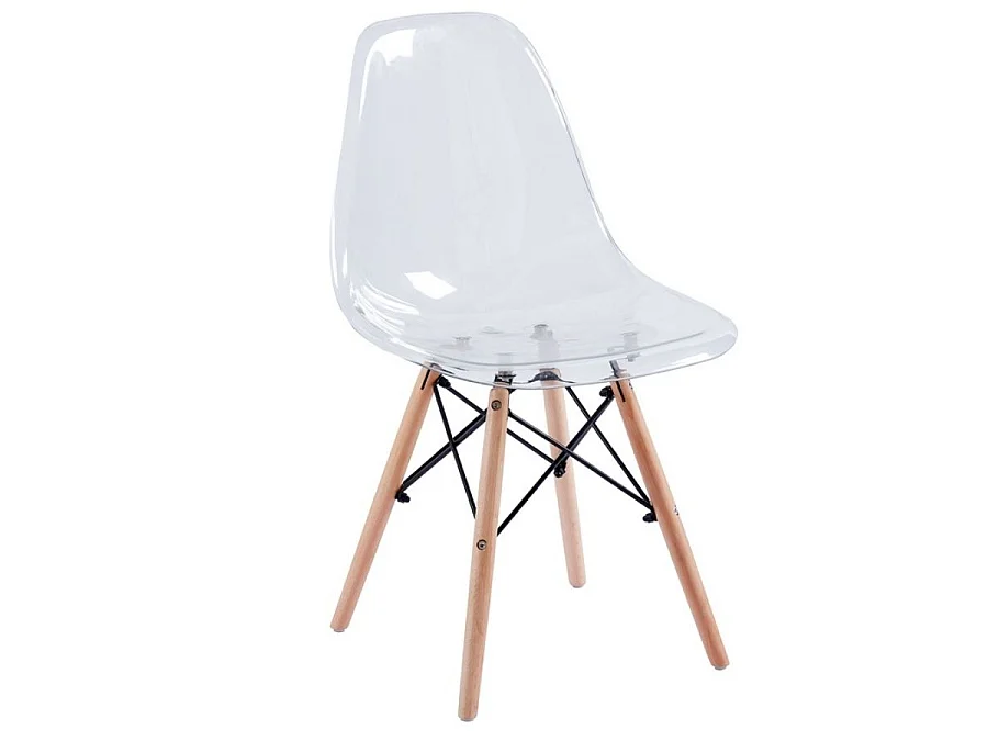 WeHome - Lot de 4 chaises design transparentes - Betty