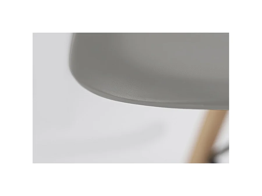 WeHome - Cadeira modelo Ester: conjunto de 4 cadeiras cinza