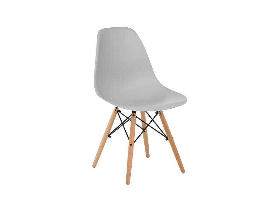 WeHome - Chaise design modèle Ester : lot de 4 chaises grises