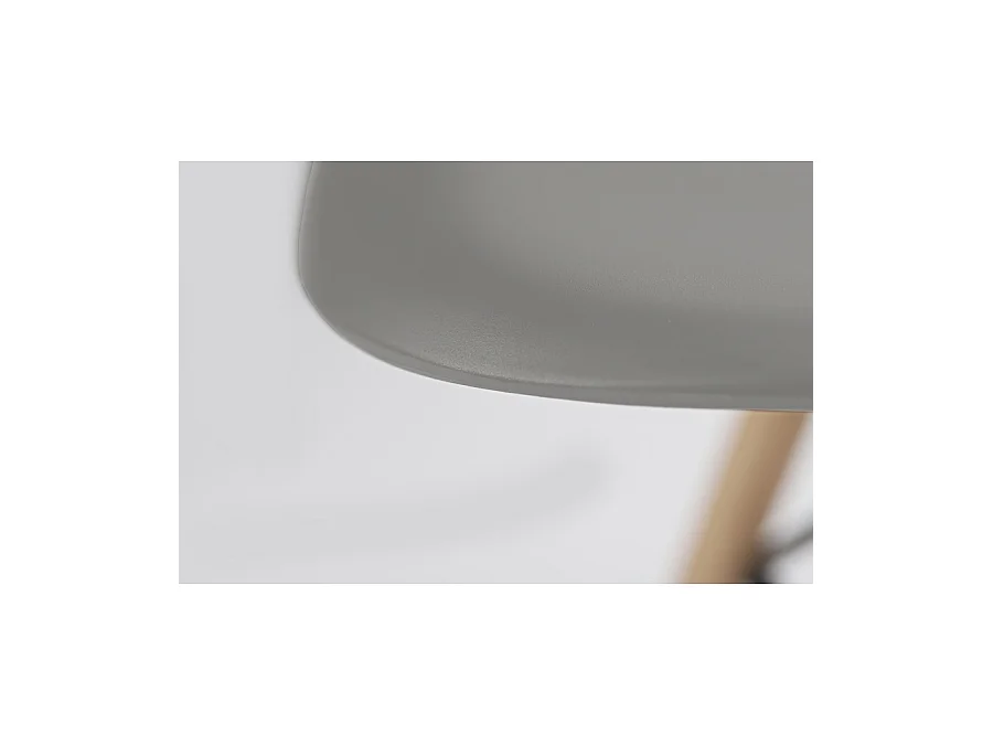 WeHome - Chaise design modèle Ester : lot de 4 chaises grises