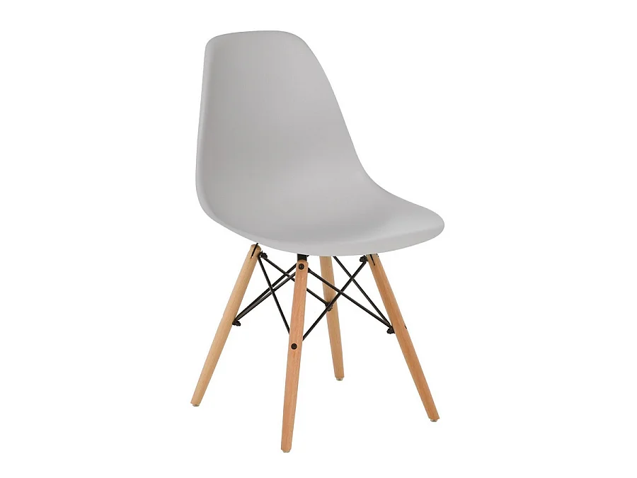 WeHome - Cadeira modelo Ester: conjunto de 4 cadeiras cinza
