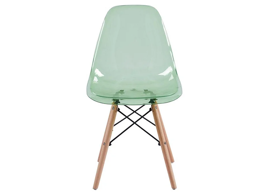 WeHome - Transparant groene keukenstoelen - Betty
