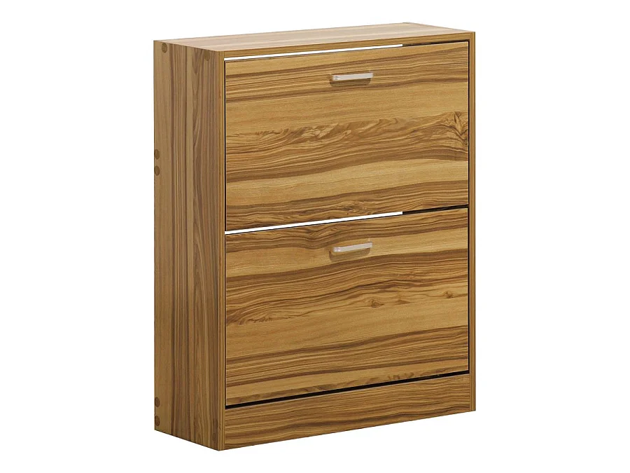 WeHome - Sapateira de entrada 2 portas 63x80 cm em madeira natural