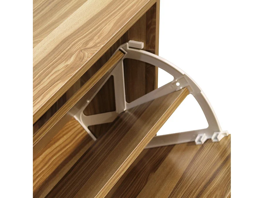 WeHome - Sapateira de entrada 2 portas 63x80 cm em madeira natural