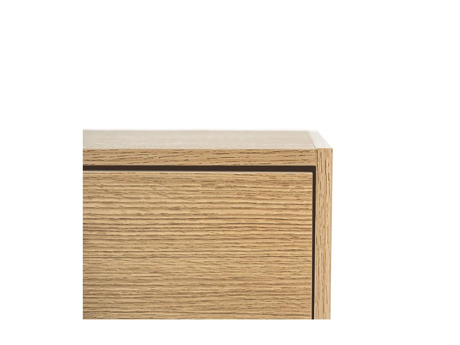 WeHome - Meuble à chaussures Slim 3 portes 63x115 cm en bois de chêne