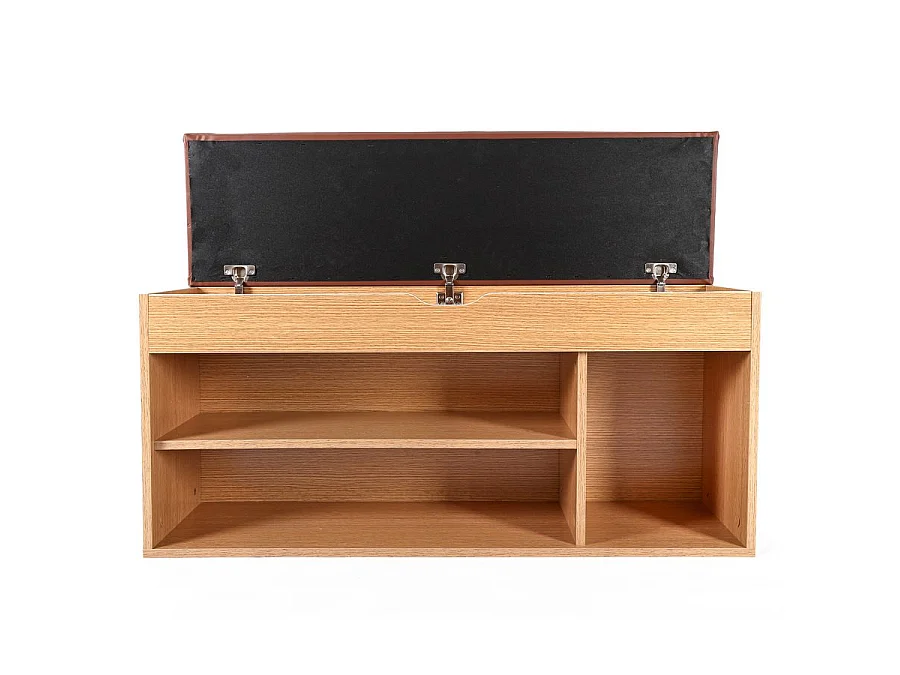 WeHome - Zapatero de entrada 104x49 cm en madera de roble