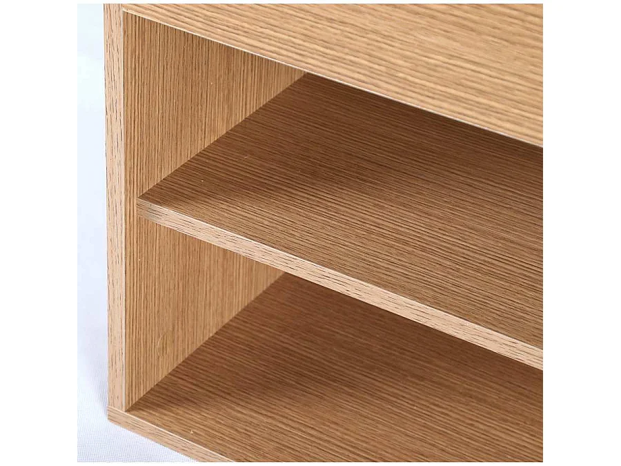 WeHome - Zapatero de entrada 104x49 cm en madera de roble