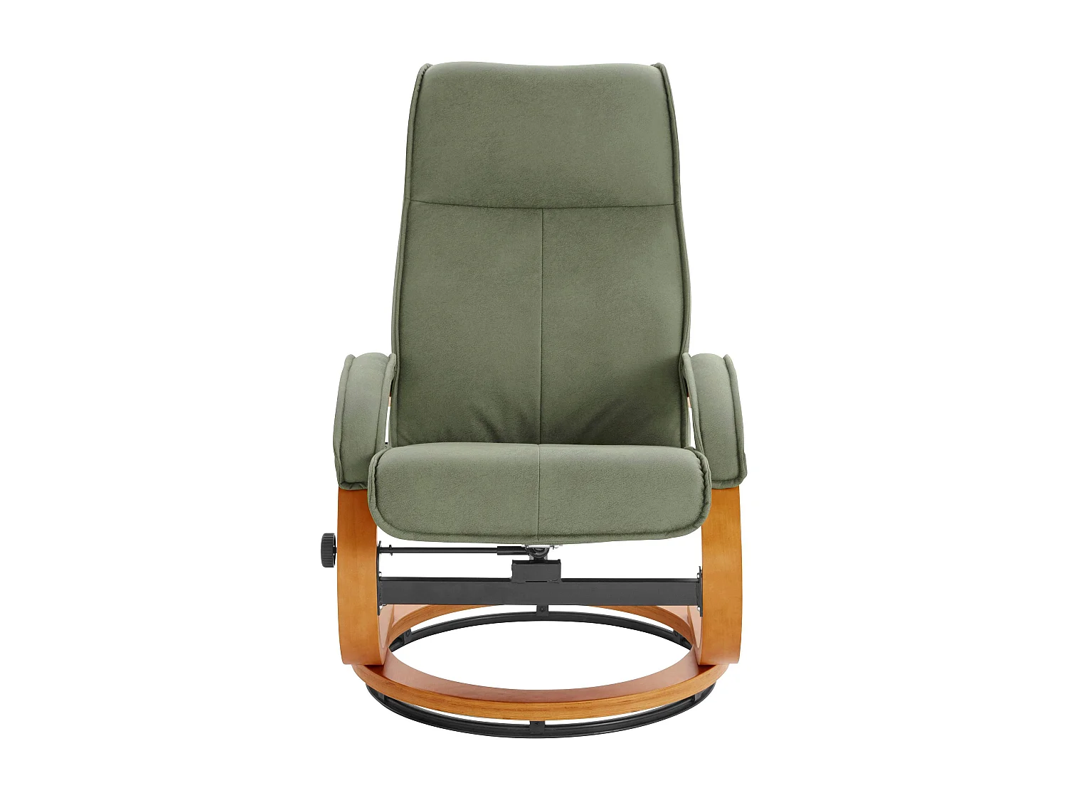 Lille | Fauteuil de relaxation + tabouret vert