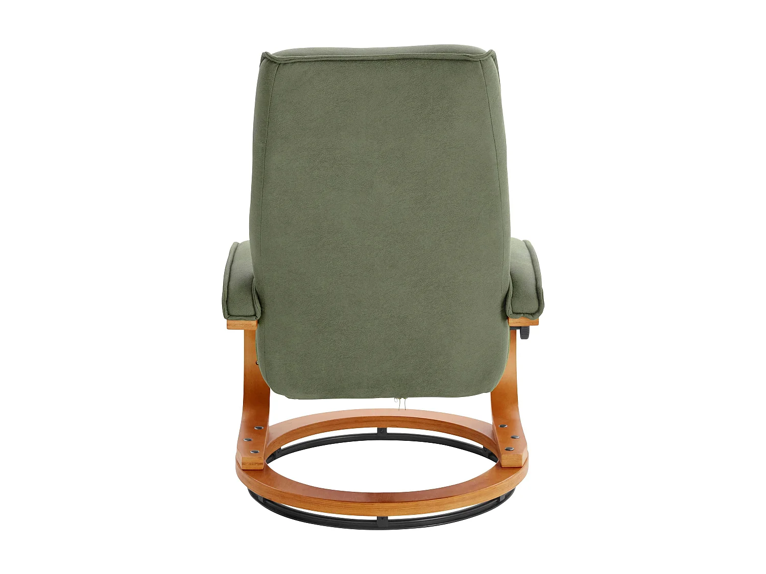 Lille | Fauteuil de relaxation + tabouret vert