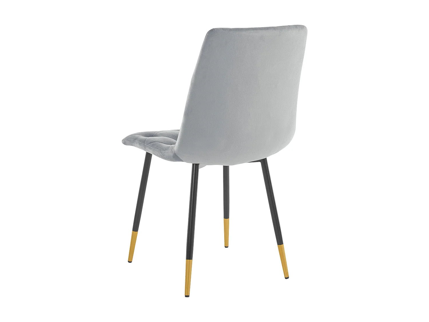 Eva | Chaise de salle à manger élégantes en velours gris 2 Pack