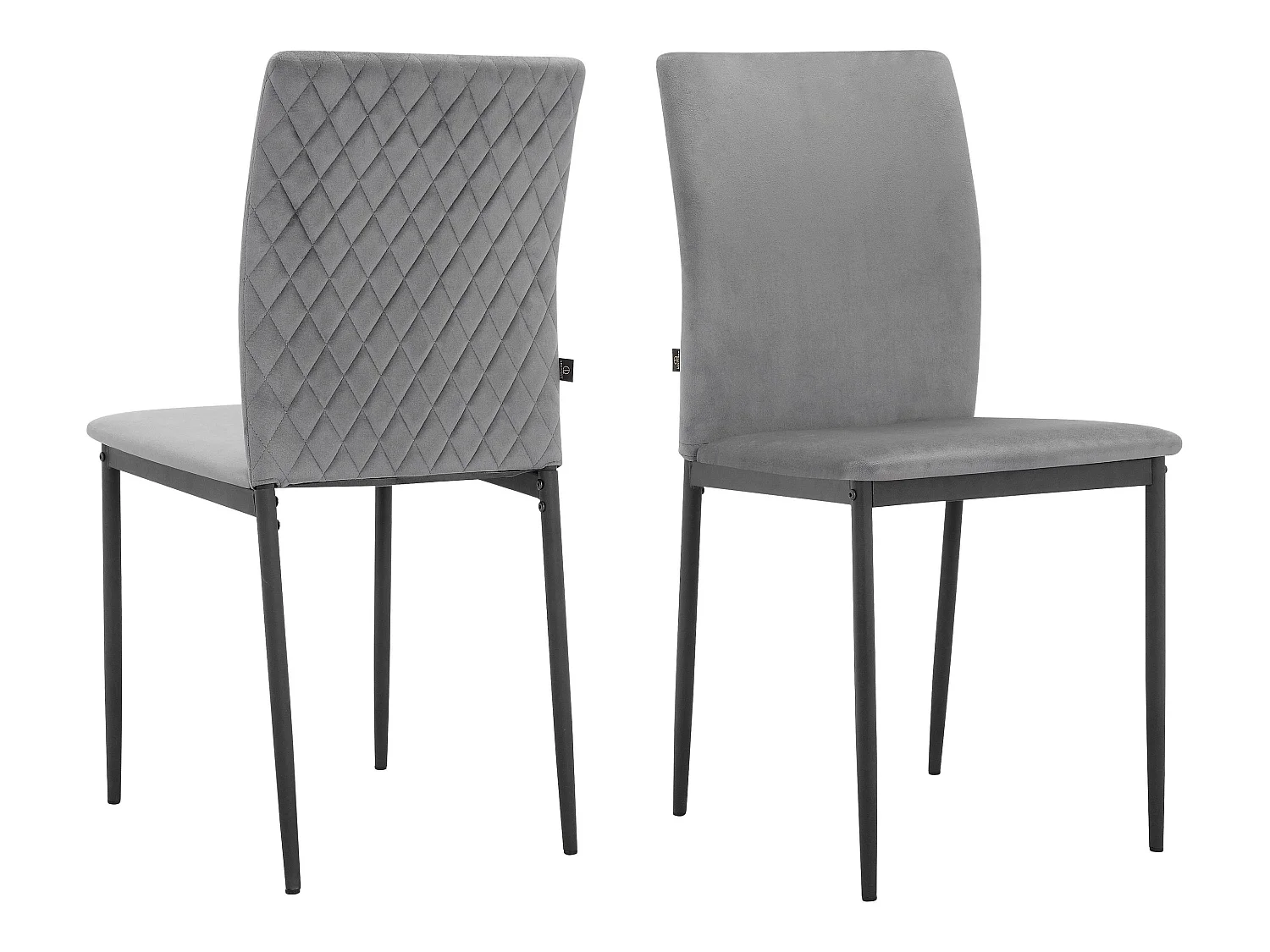Pavia | Chaise de salle à manger 2 Pack Anthracite