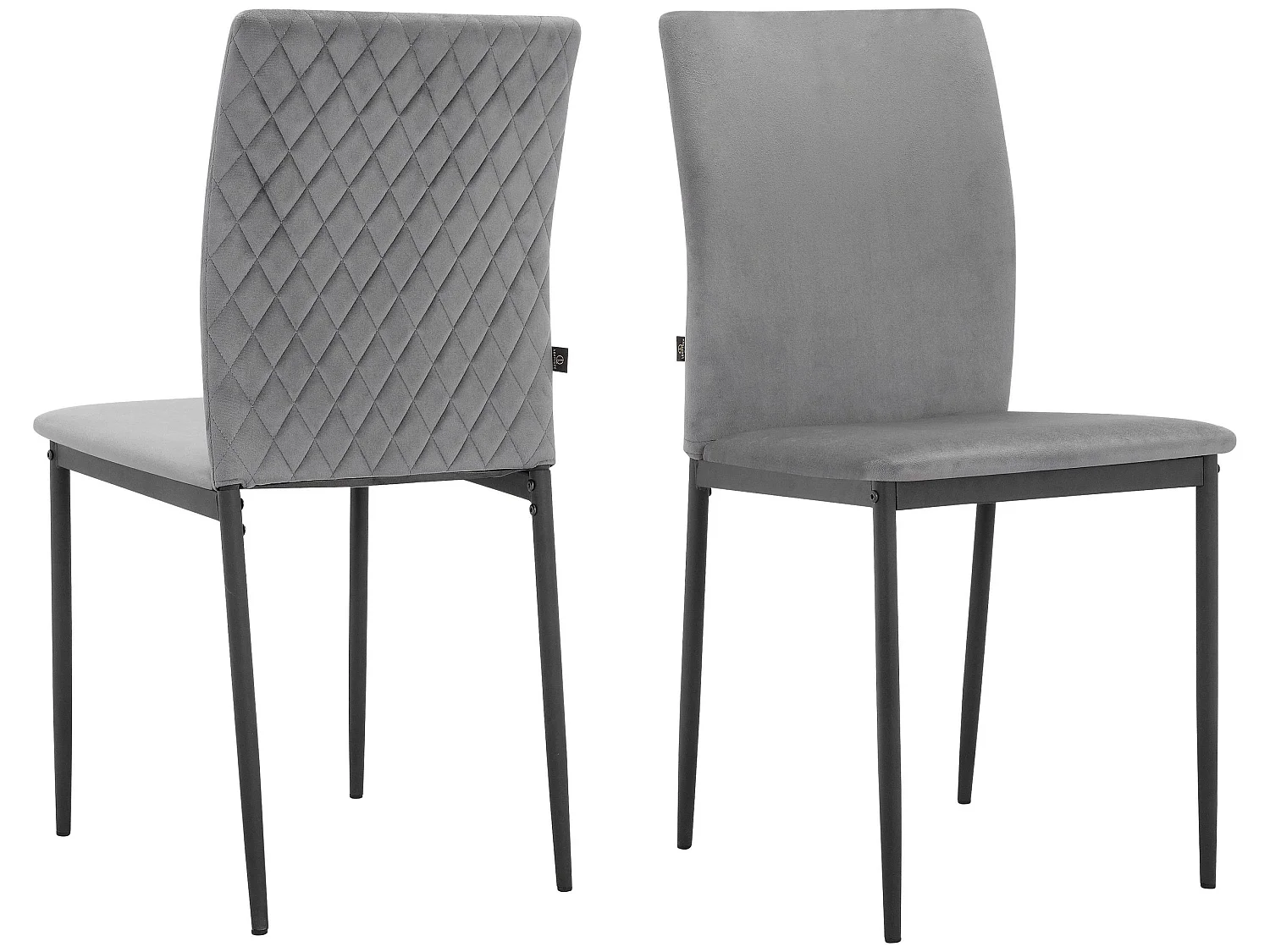 Pavia | Chaise de salle à manger 2 Pack Anthracite