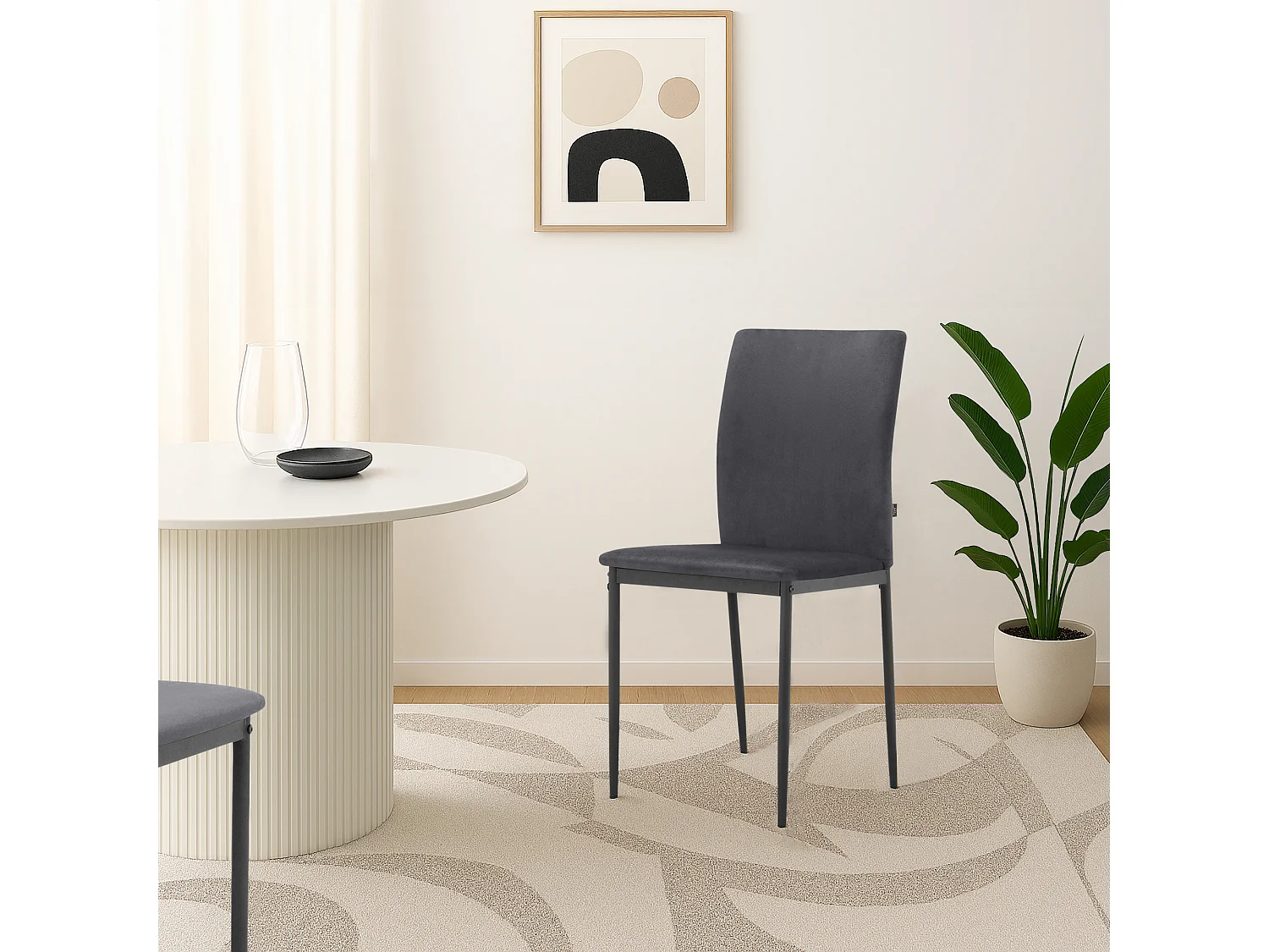 Eetkamerstoel 2 PK Antraciet