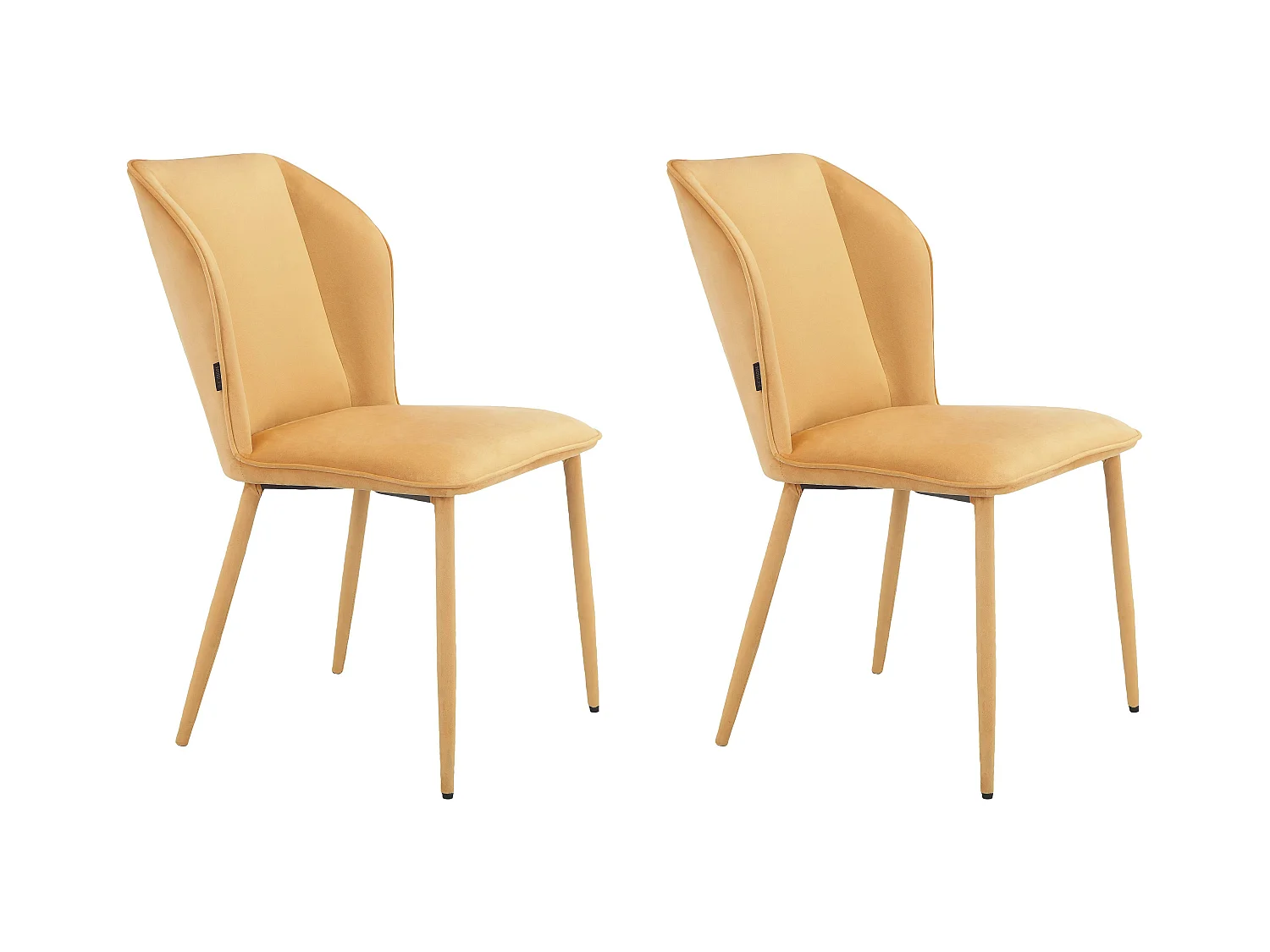Wilma Eetkamerstoel 2pk Mosterd