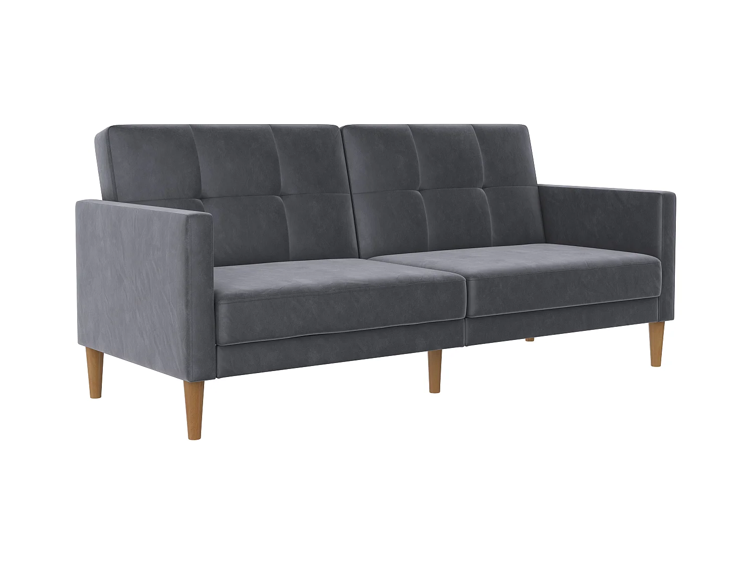 Lilly|Canapé-lit 3 places en velours anthracite