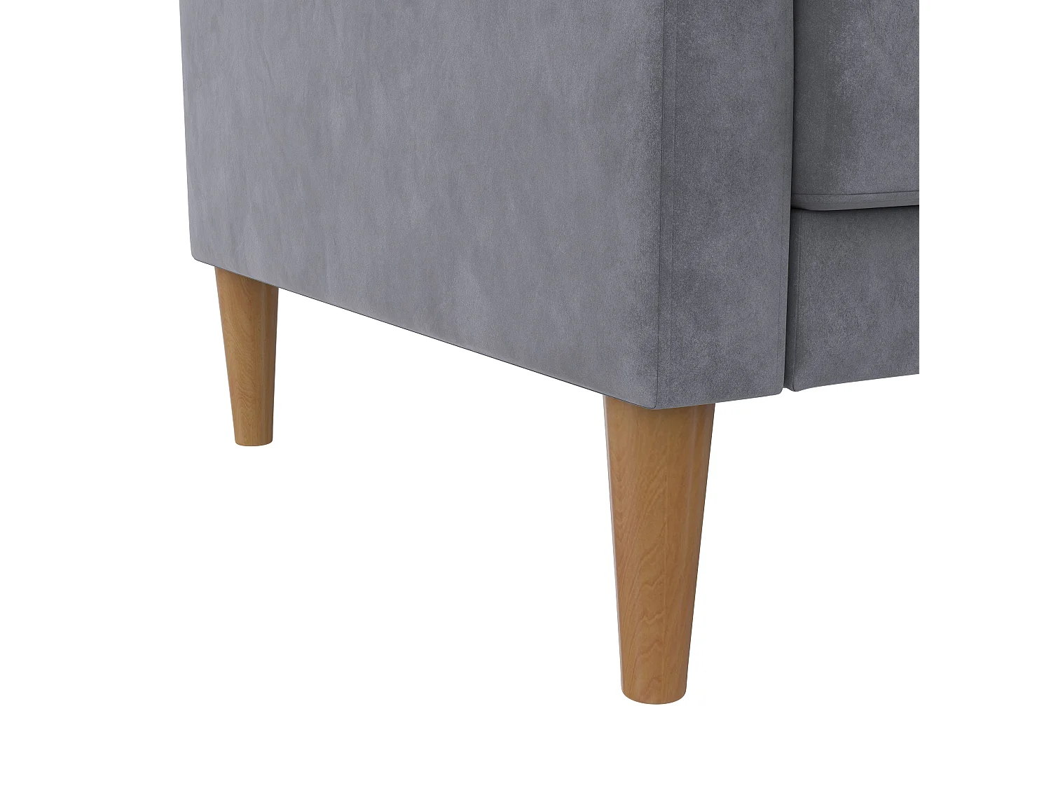 Lilly|Canapé-lit 3 places en velours anthracite