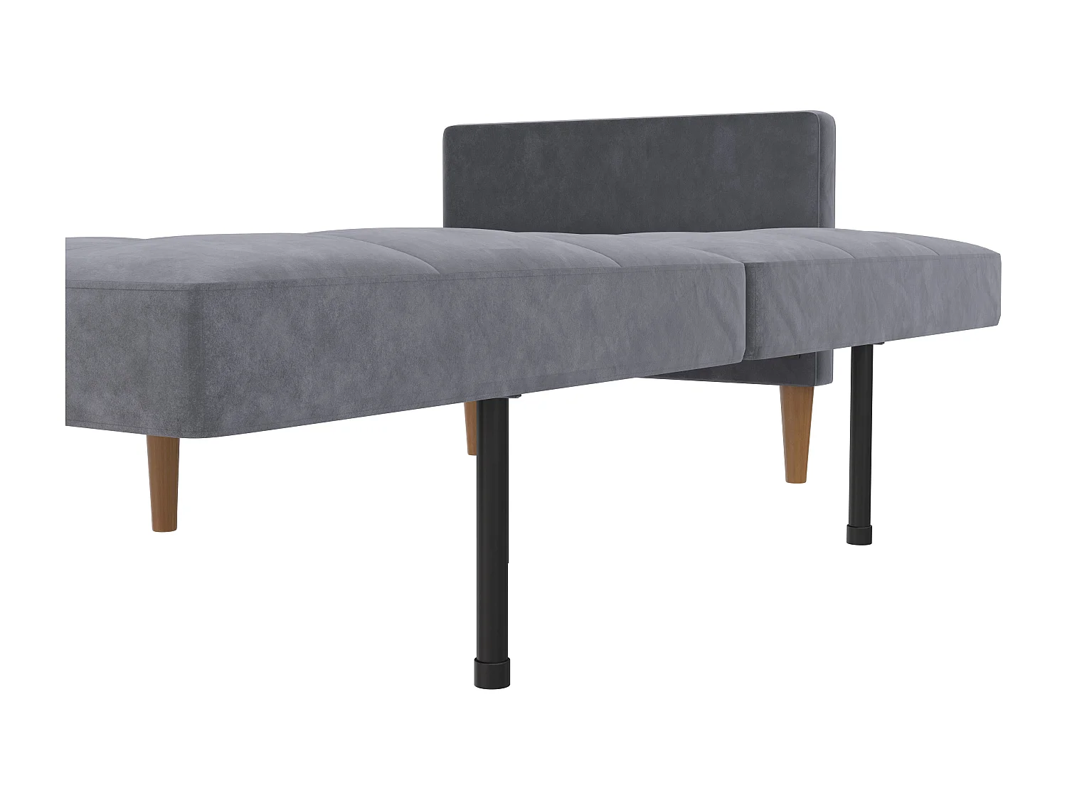 Lilly|Canapé-lit 3 places en velours anthracite