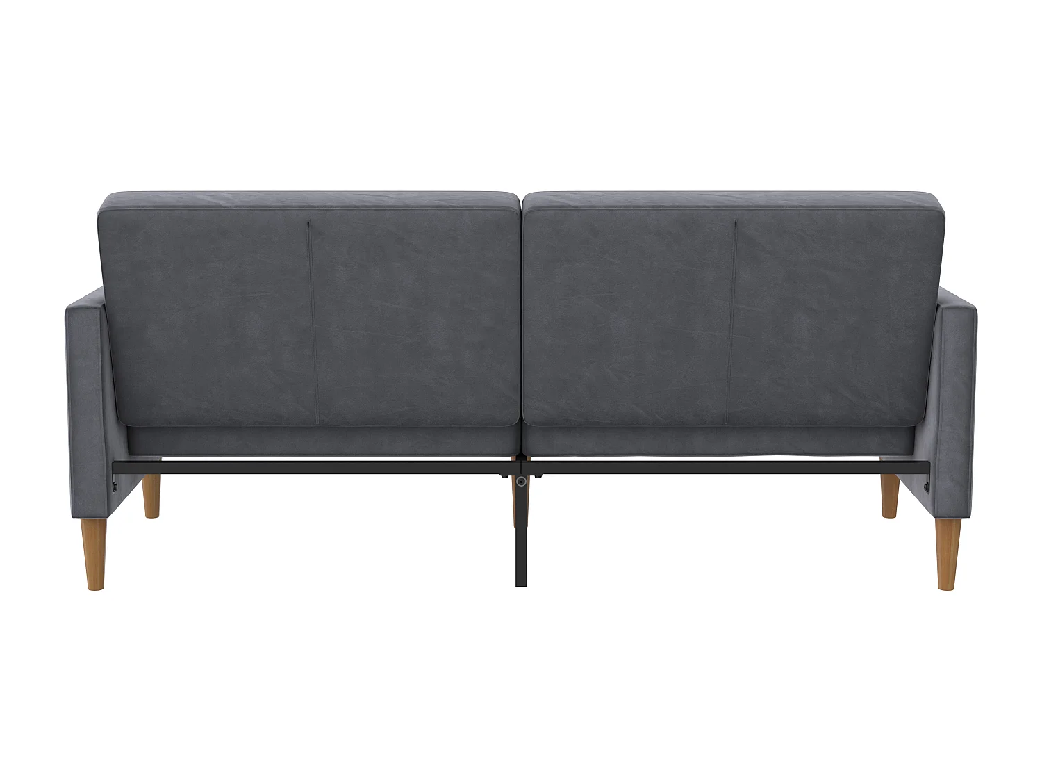 Lilly|Canapé-lit 3 places en velours anthracite