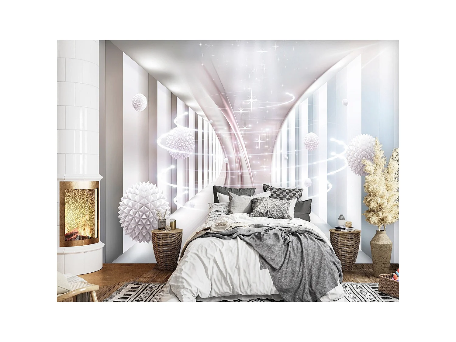 Papier peint boules qui tournent - 400 x 280 cm