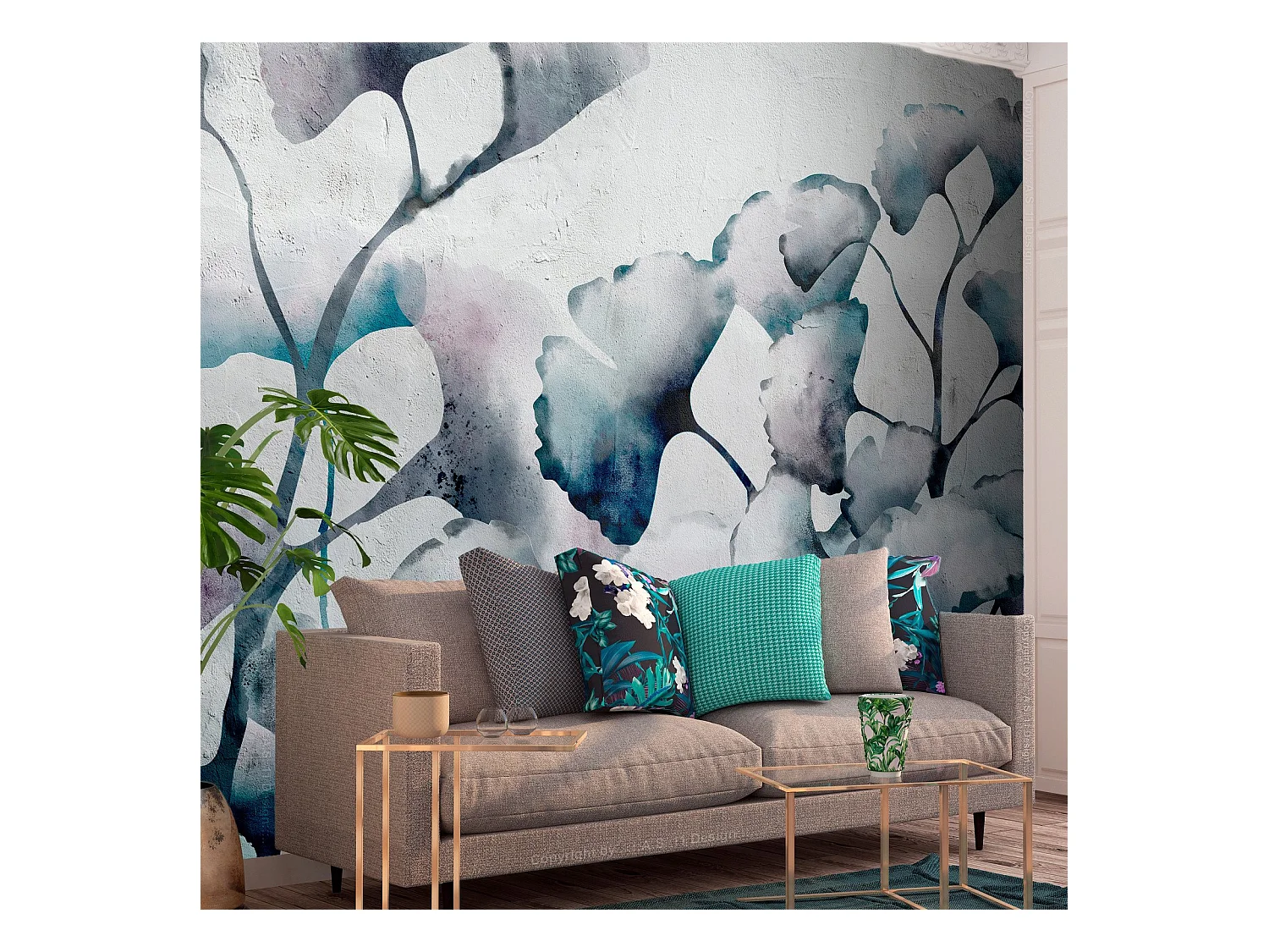 Papier peint Ginkgo Leaves - 400 x 280 cm